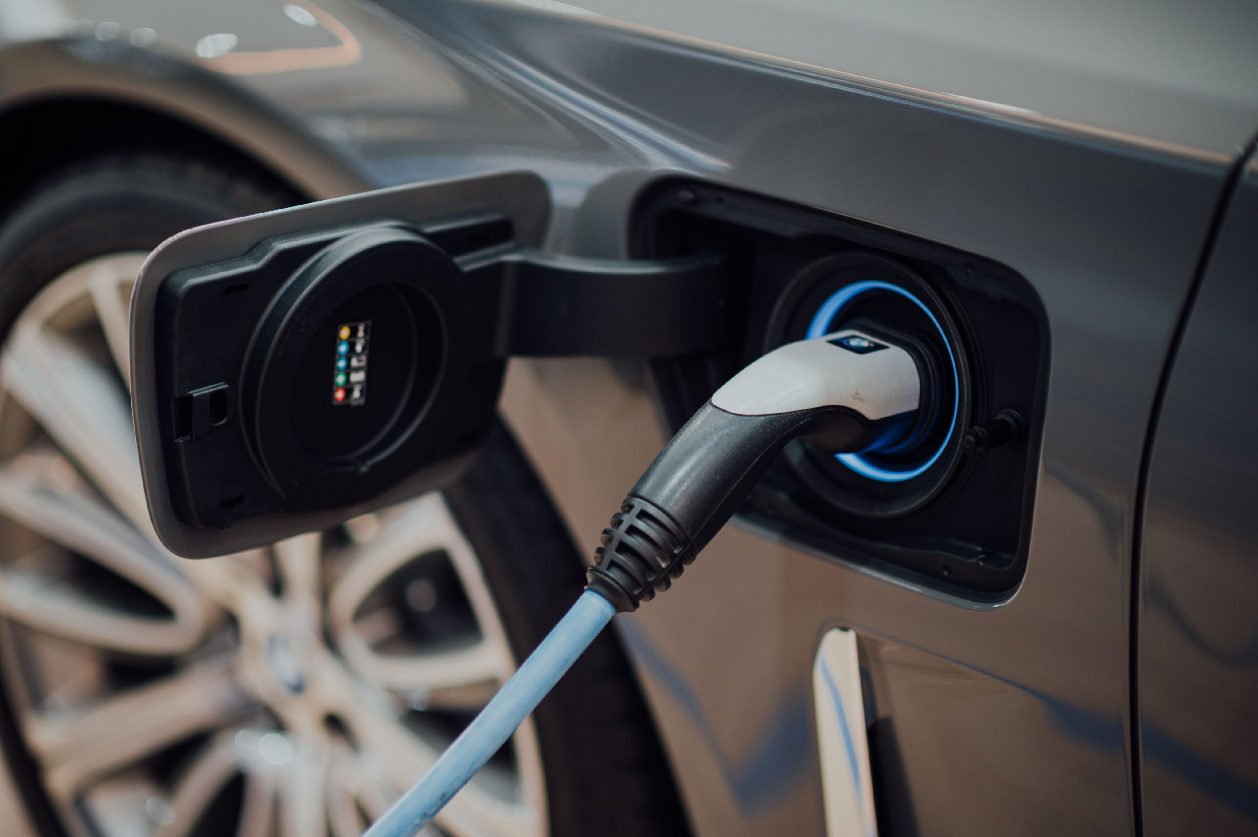 charging electric vehicle